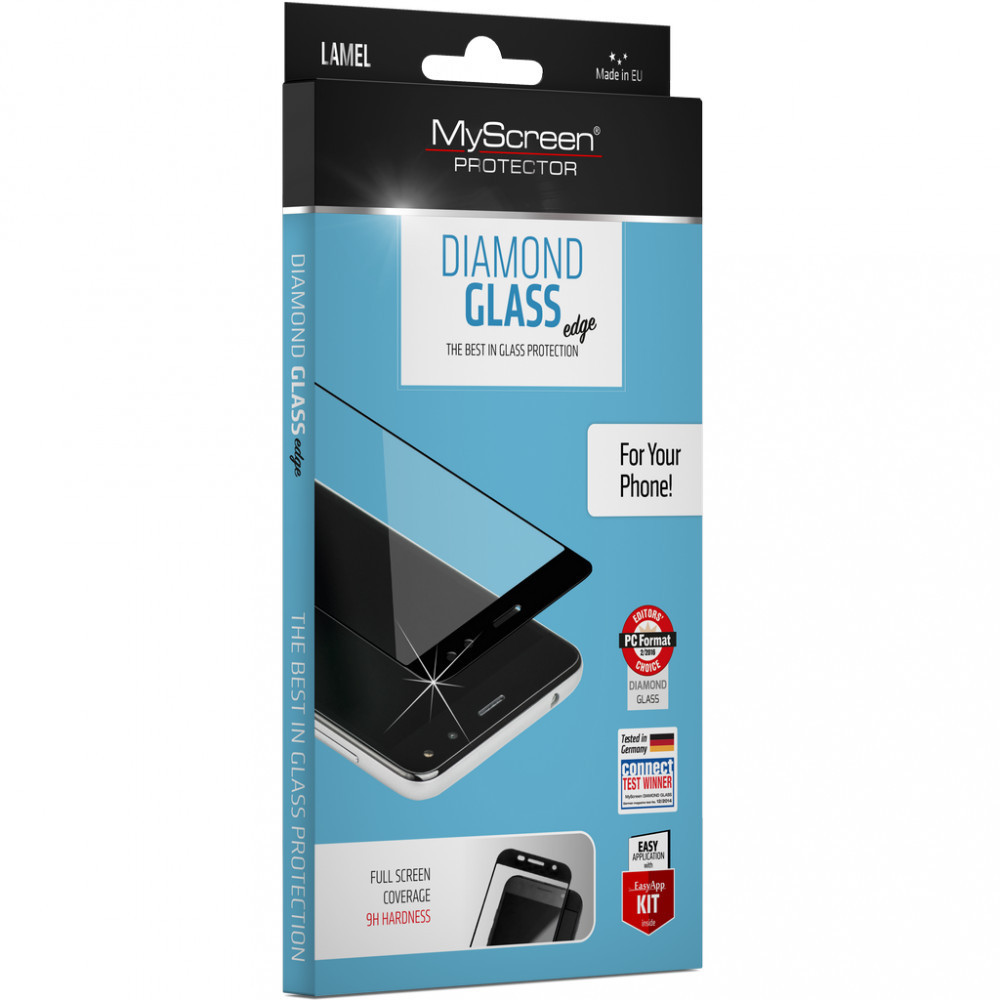 Huawei Honor 90, Ochranná fólia, Fólia odolná proti nárazom (aj na zakrivenú časť!), MyScreen Protector, Diamond Glass, čierna