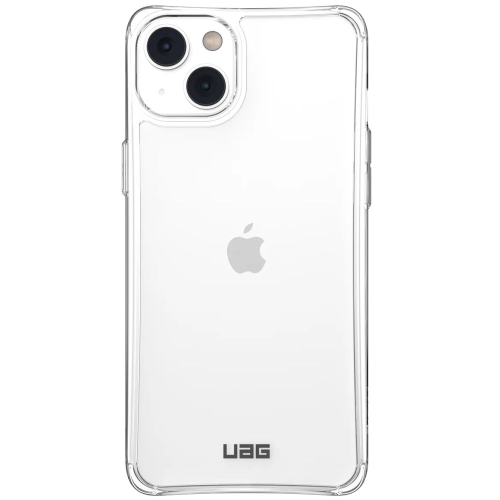 Apple iPhone 14 Plus, Plastový zadný kryt, silikónová vnútorná strana, stredne odolný proti nárazu, UAG Plyo, priesvitný
