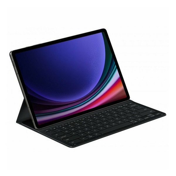 Samsung Galaxy Tab S9 Plus 12.4 SM-X810 / X816B, puzdro s Bluetooth klávesnicou, ultra tenké, stojan, držiak dotykového pera, Samsung Book Cover Slim, čierne, továrenské