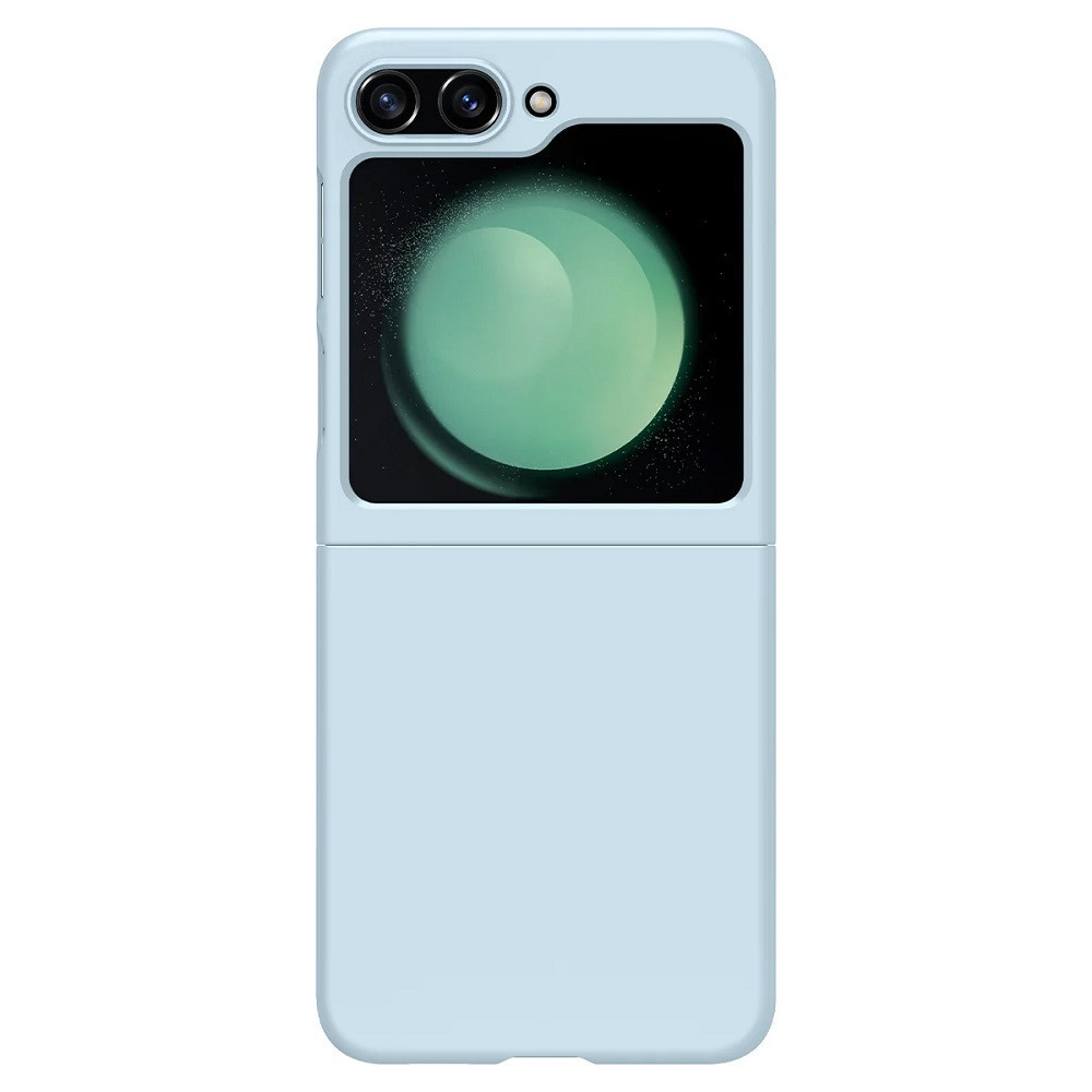 Samsung Galaxy Z Flip5 SM-F731B, plastový zadný kryt, Spigen Airskin, ultratenký, svetlomodrý