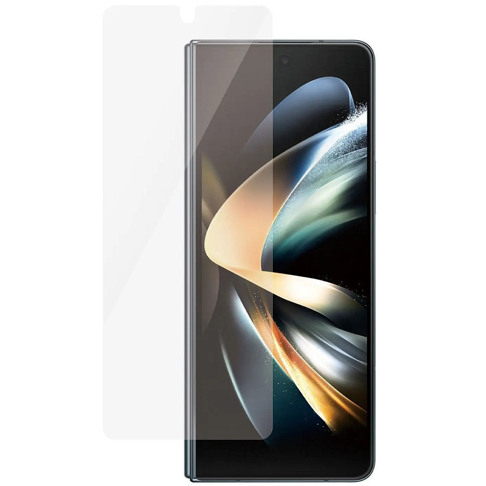 Samsung Galaxy Z Fold5 SM-F946B, Ochranná fólia na displej, Fólia odolná proti nárazom (NEohýba sa na zakrivenej časti!), Tvrdené sklo, Na predný displej, Číra