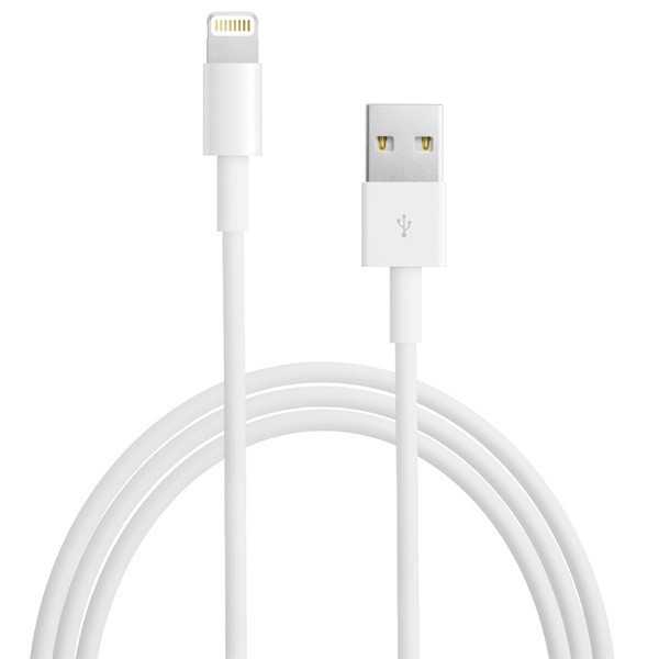 Nabíjací a dátový kábel USB, Lightning, 50 cm, Apple, biely, továrenský