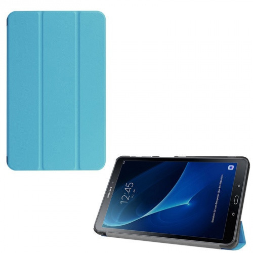 Samsung Galaxy Tab A 10.1 (2016) SM-T580 / T585, puzdro s priečinkom, Trifold, svetlomodré