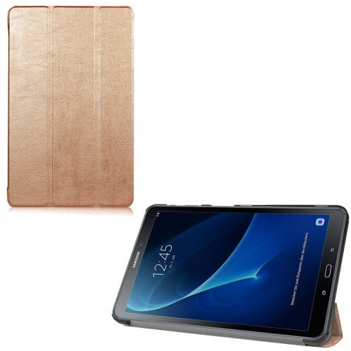 Samsung Galaxy Tab A 10.1 (2016) SM-T580 / T585, puzdro s priečinkom, Trifold, červenozlaté