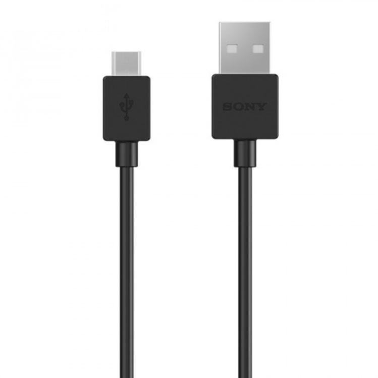 Dátový kábel, USB Type-C - USB, 120 cm, Sony, čierny, továrenský