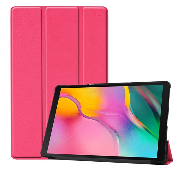 Samsung Galaxy Tab A 10.1 (2019) SM-T510 / T515, puzdro s priečinkom, Trifold, ružové