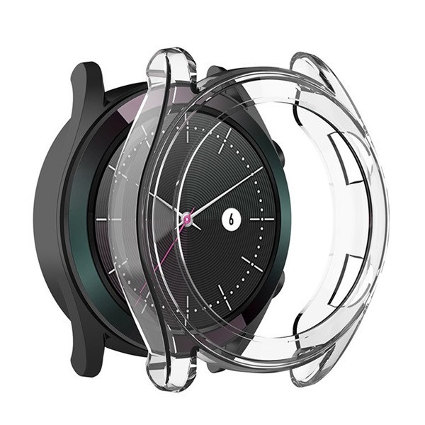 Huawei Watch GT2 (42 mm), silikónový ochranný kryt, bez remienka, priehľadný