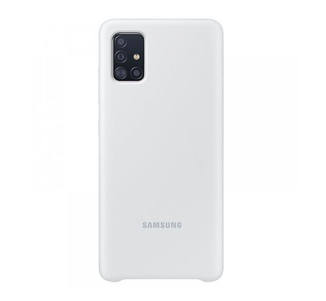 Samsung Galaxy A51 SM-A515F, silikónové puzdro, biele, továrenské
