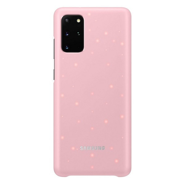 Samsung Galaxy S20 Plus / S20 Plus 5G SM-G985 / G986, Plastový zadný kryt, ultratenký, LED osvetlenie, ružový, továrenský