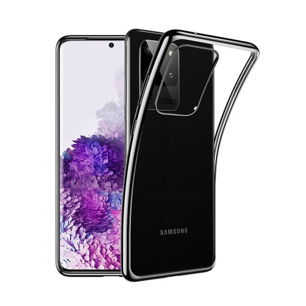 Samsung Galaxy S20 Ultra 5G SM-G988, silikónové puzdro, ESR Essential Crown, priehľadné/čierne