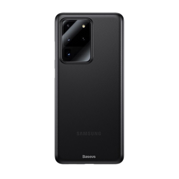 Samsung Galaxy S20 Ultra 5G SM-G988, Plastový zadný kryt, ultratenký, Baseus Wing, čierny
