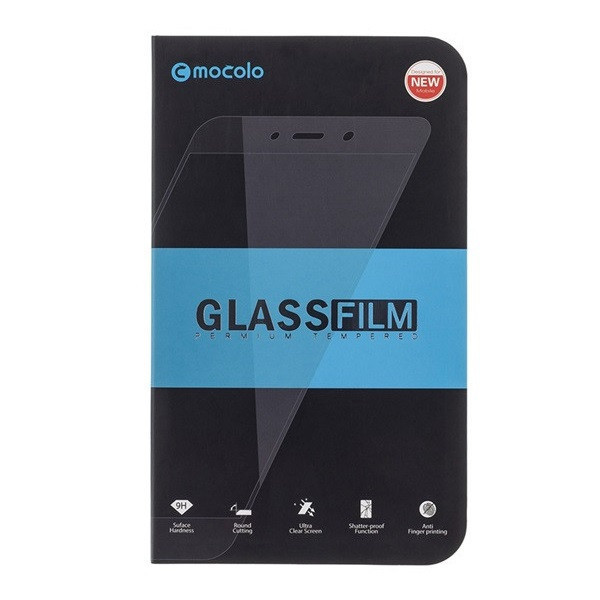 Xiaomi Redmi Note 9 / Redmi 10X 4G, Screen Protector, Impact Resistant Film (aj na zahnutú časť!), Tempered Glass, 5D, Full Glue, Mocolo, čierna
