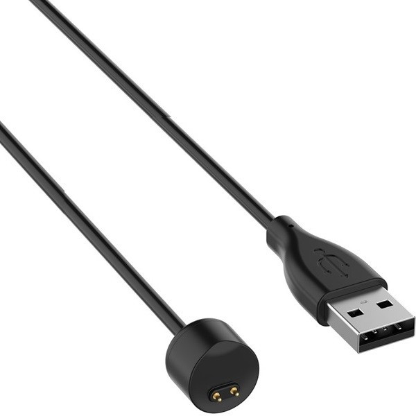 Xiaomi Mi Band 5 / Mi Band 6, nabíjačka + kábel, USB, magnetický, 50 cm, čierna