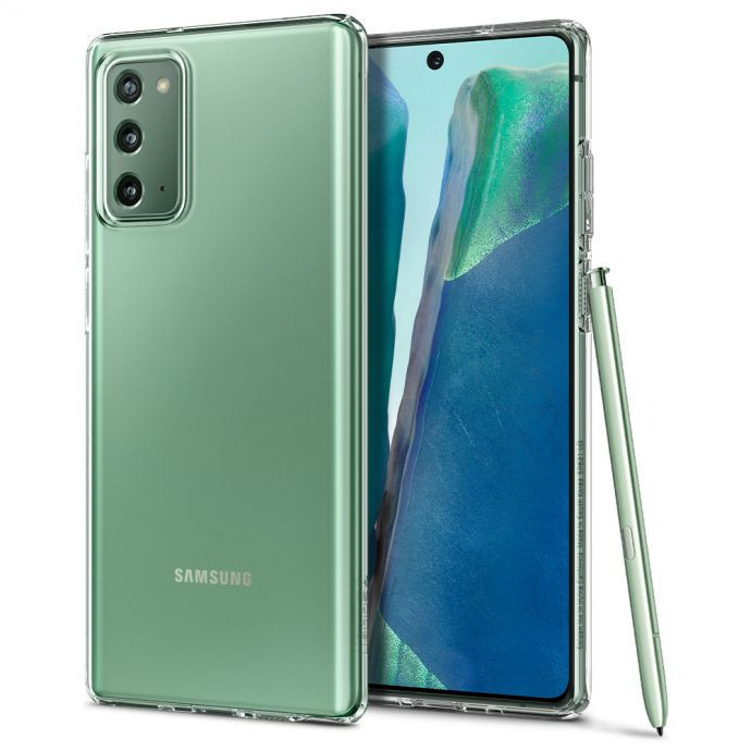 Samsung Galaxy Note 20 / 20 5G SM-N980 / N981, silikónové puzdro, Spigen Crystal Flex, priehľadné