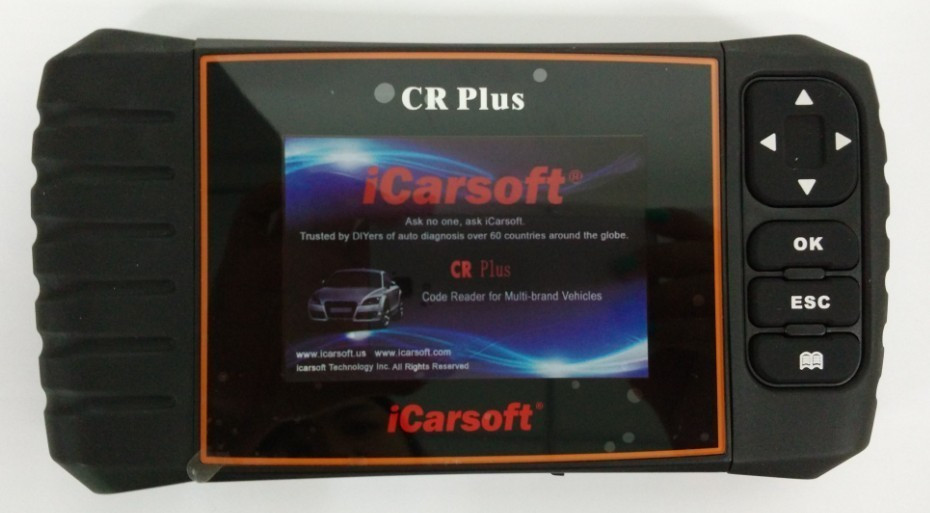 iCarsoft CR Plus ABS airbag motor prevodovka servisný interval ručná brzda diagnostika