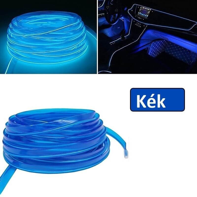 Prístrojová doska LED pásik, automobilová dekoratívna stuha modrá