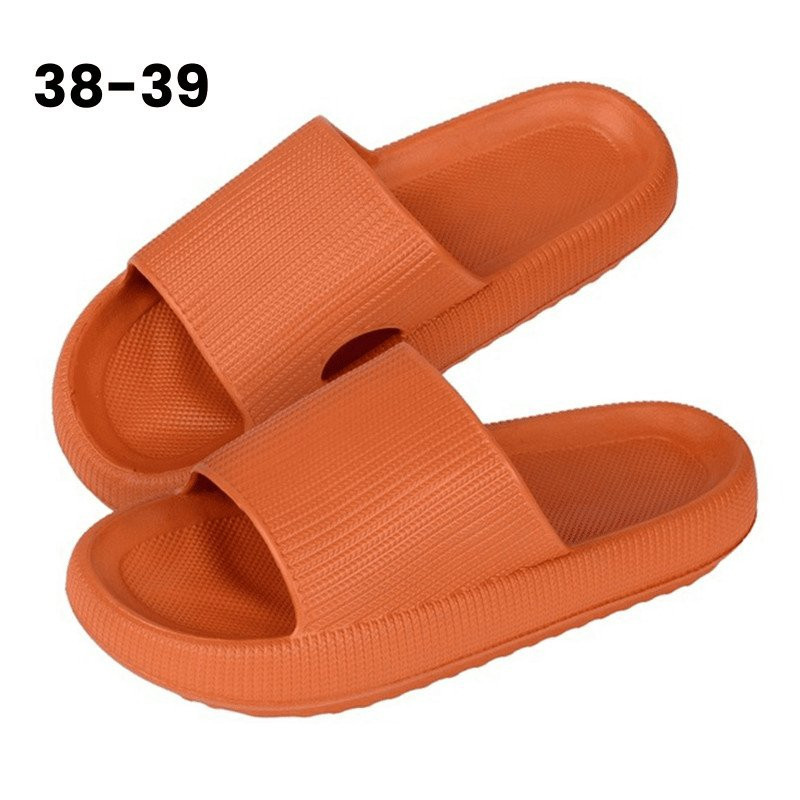 Dámske ľahké letné papuče s hrubou podrážkou v niekoľkých farbách oranžová 38-39