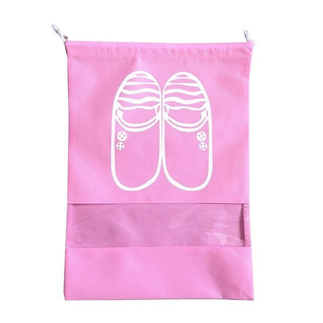Vodotesný vak na topánky - ružový