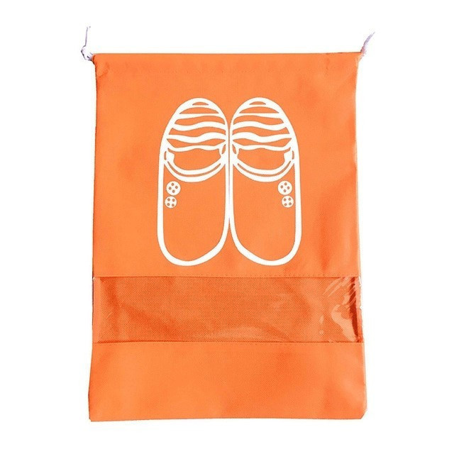 Vodotesný vak na topánky - oranžový
