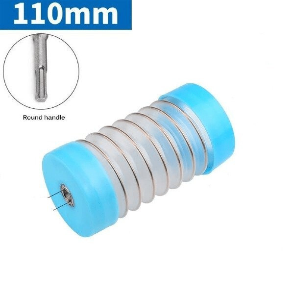 Pružný protiprachový kryt elektrickej vŕtačky, 110 mm - modrý