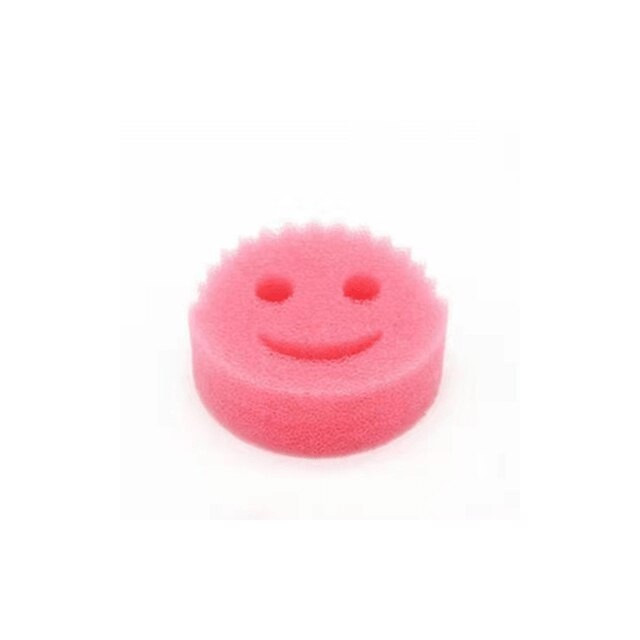 Hubka na umývanie riadu Smiley - ružová