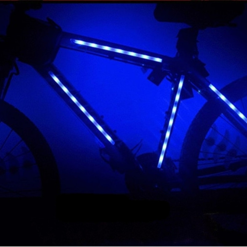 Osvetlenie LED na ráme bicykla