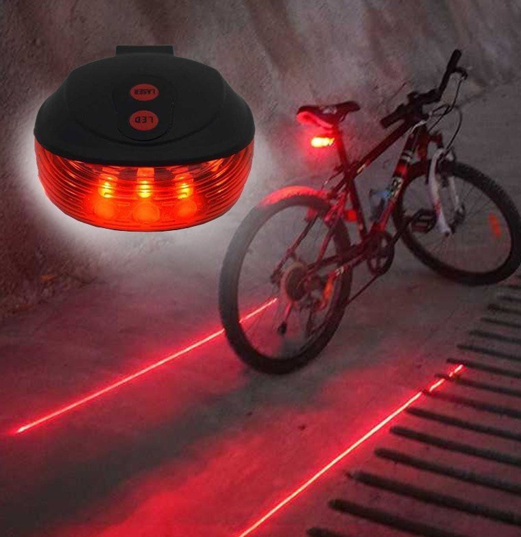 Svetlo na bicykli, svetlo na bicykli, laserové zadné svetlo