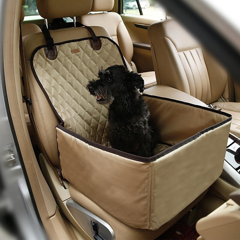 Sedadlo pre psa do auta (odpudzujúce vodu a prach) béžová