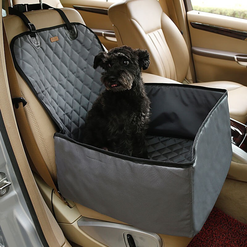 Sedadlo pre psa do auta (odpudzujúce vodu a prach) Sivé
