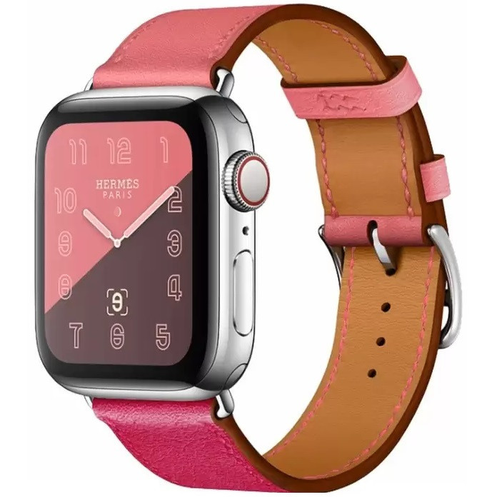 Apple Watch 4-6, SE, SE (2022) (42 / 44 mm) / Watch 7-9 (45 mm) / Watch Ultra 1-2 (49 mm), kožený remienok, nastaviteľný, Xprotector, purpurový