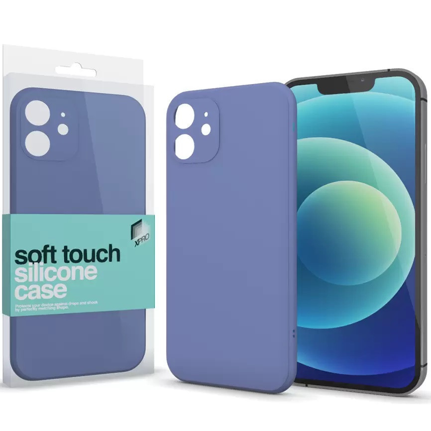 Samsung Galaxy A03 SM-A035F, silikónové puzdro, Xprotector Soft Touch Slim, levanduľovo-sivé