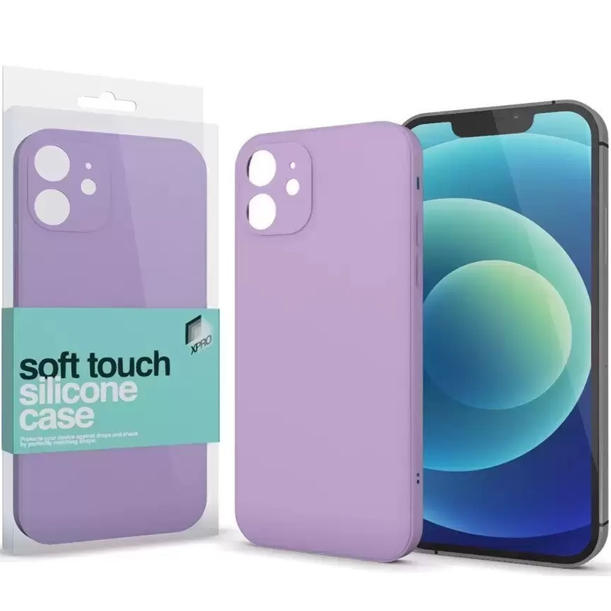 Apple iPhone 14 Plus, Silikónové puzdro, Xprotector Soft Touch Slim, fialové